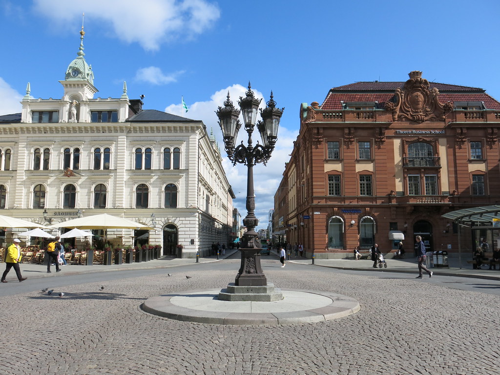 Stora Torget i Uppsala med kontorshotell